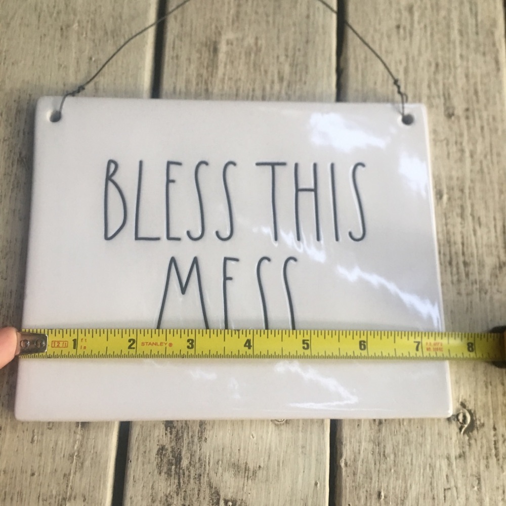 New Rae Dunn “Bless This Mess” Sign - Picture 3 of 4